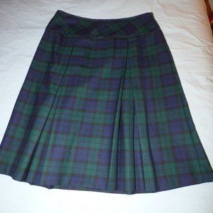 Green / blue / black check Pendleton skirt US10